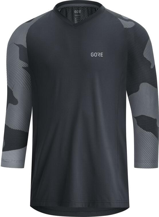 Gore dres pánský 3/4 rukáv C5 Black/Dark Graphite Grey
