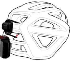 NAHR.SPEC STIX HELMET STRAP MOUNT BLK