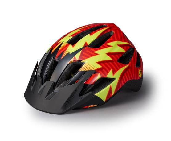 Helma Specialized Shuffle Led MIPS Child rktred/blk lightning
