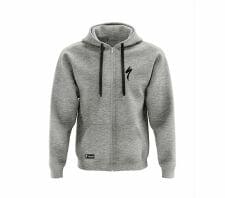 Mikina Specialized dmsk S-LOGO FULL ZIP-HOODIE WMN HTHR GRY