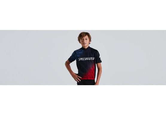 Dres Specialized dtsk RBX COMP YOUTH JERSEY SS NVY/RED
