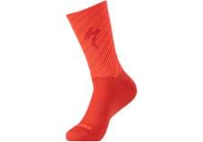 Ponožky Specialized SOFT AIR TALL LOGO SOCK FLORED/RKTRED