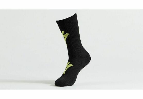 Ponožky Specialized Techno MTB Tall Logo Blk/Hyper