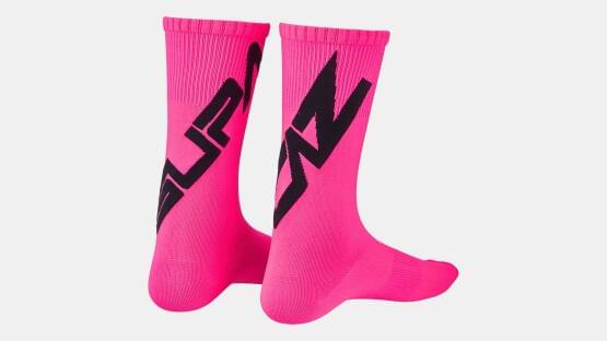 Ponožky Supacaz Tagged Blk/Neon Pink