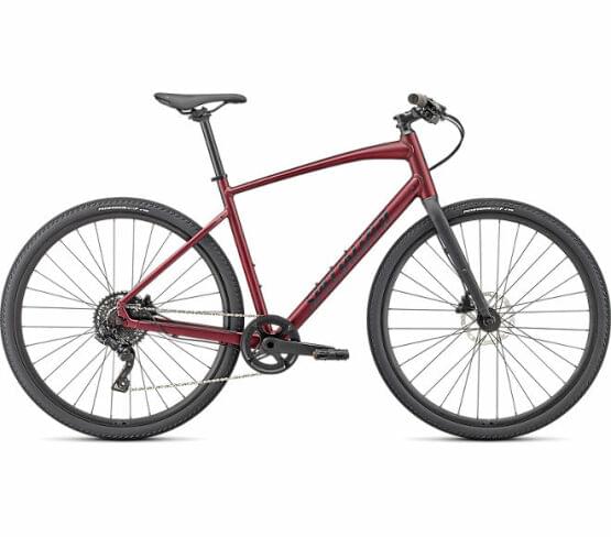 Trekingov kolo Specialized Sirrus X 3.0 2022 SATIN MAROON / BLACK / SATIN BLACK REFLECTIVE