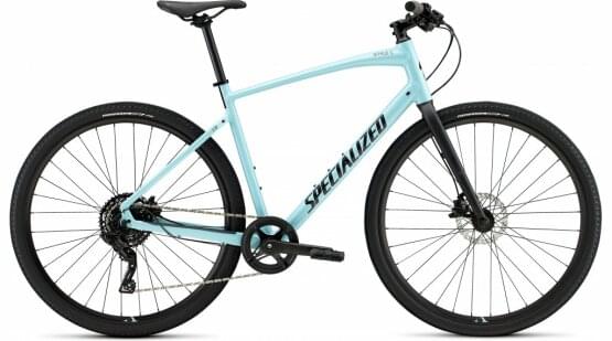 Trekov kolo Specialized Sirrus X 2.0 GLOSS ARCTIC BLUE / BLACK / SATIN BLACK REFLECTIVE