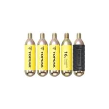 Bombička Topeak náplň CO2 16g - 5ks s rukávkem Bombička Topeak náplň CO2 16g - 5ks s rukávkem