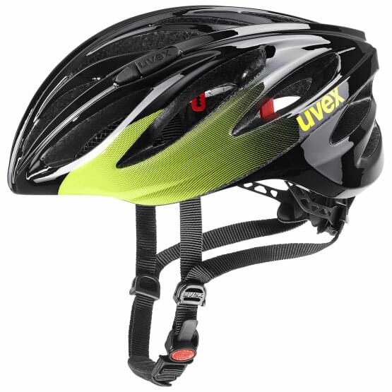 Helma UVEX BOSS RACE, BLACK - LIME