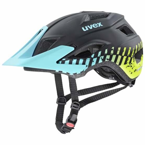 Helma UVEX ACCESS, BLACK AQUA LIME MAT