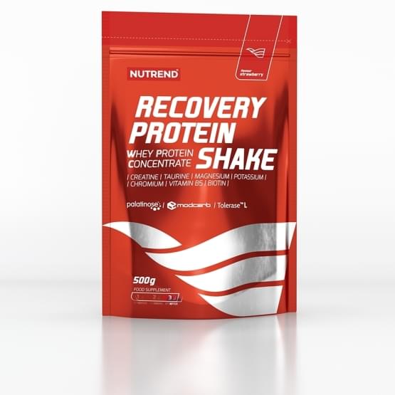 Nutrend recovery protein shake 500g jahoda